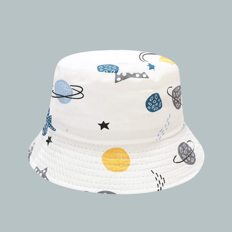 Wholesale Pattern Baby Hat Sunscreen Sun Hat 52cm Basin Hat
